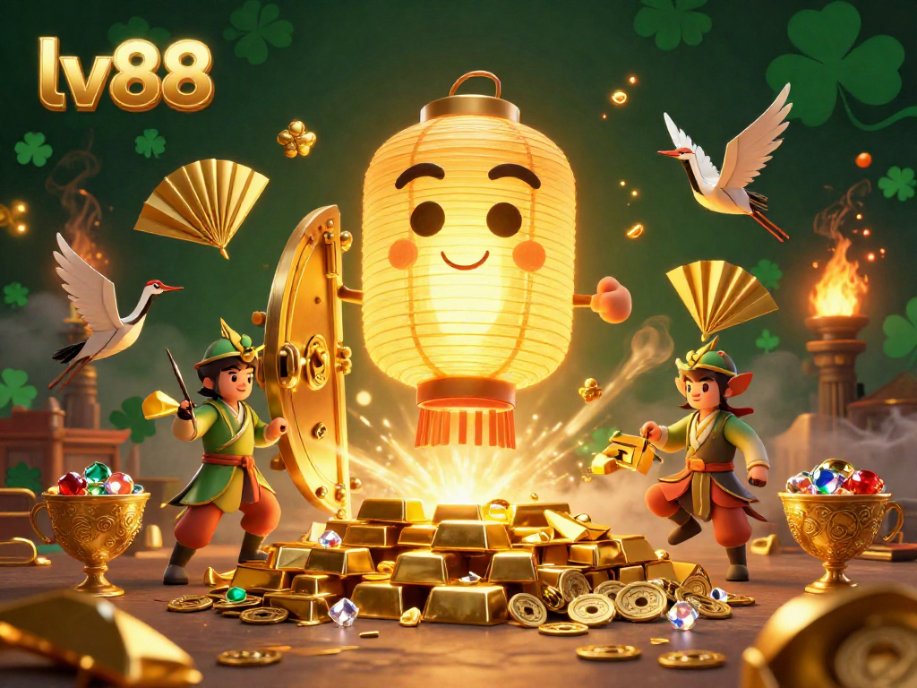 Join the excitement at lv88 as the golden lantern spirit illuminates the night market casino scene.