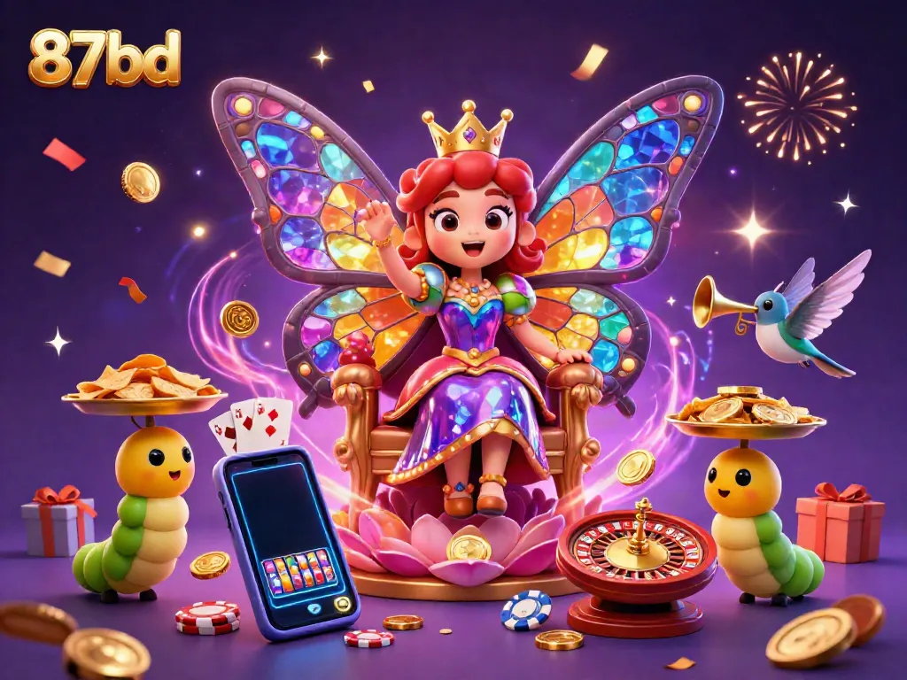 Experience the magic of gaming at 87bd with vibrant characters and dynamic casino elements.