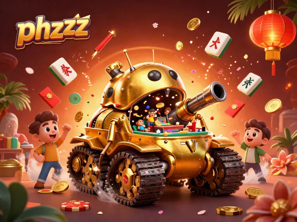 Experience phzzz's exciting casino world within a golden beetle tank, filled with vibrant gambling elements.
