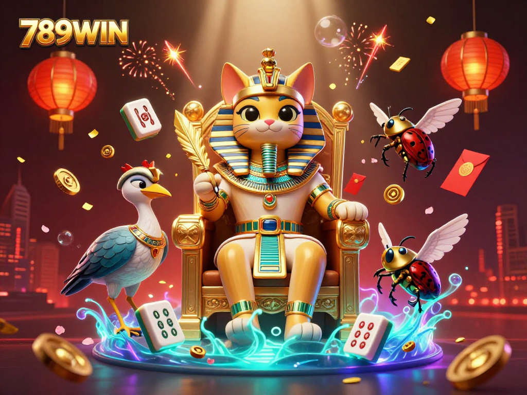 Experience ultimate gaming at 789WIN with vibrant characters and dynamic gambling elements.
