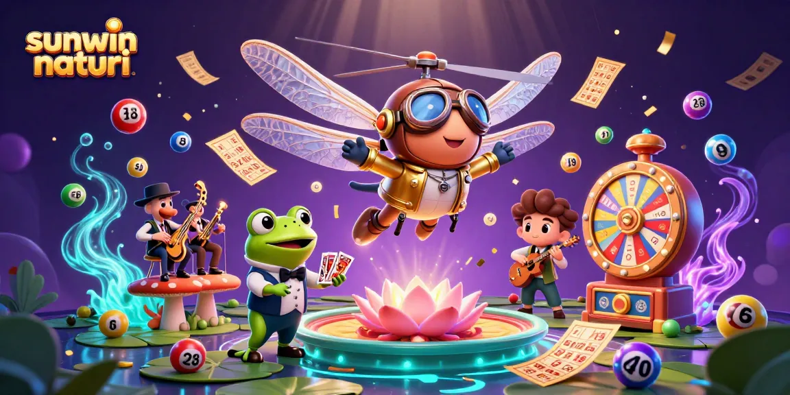 Experience thrilling games with sunwin naturi at an enchanting lily pad casino.