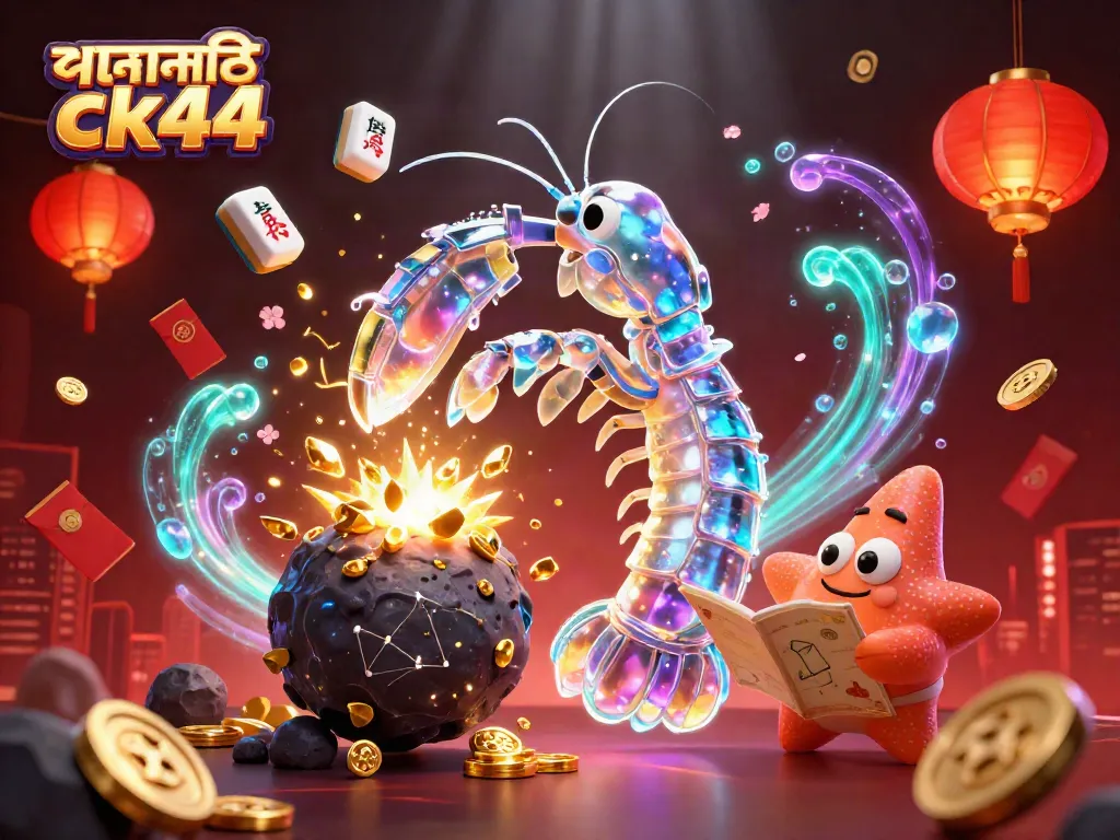 Experience the excitement of পদোন্নতি ck44 with a vibrant galactic illustration featuring games and bonuses.