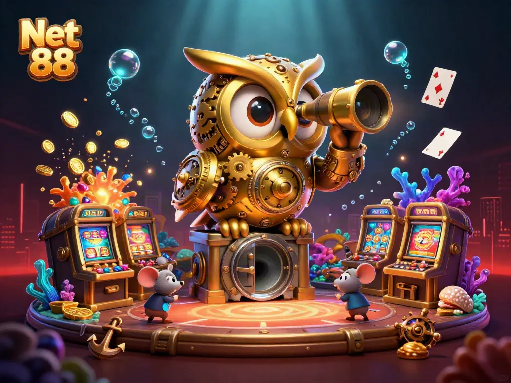 Experience exciting gameplay at Net 88 with a dynamic casino scene full of action and rich details.