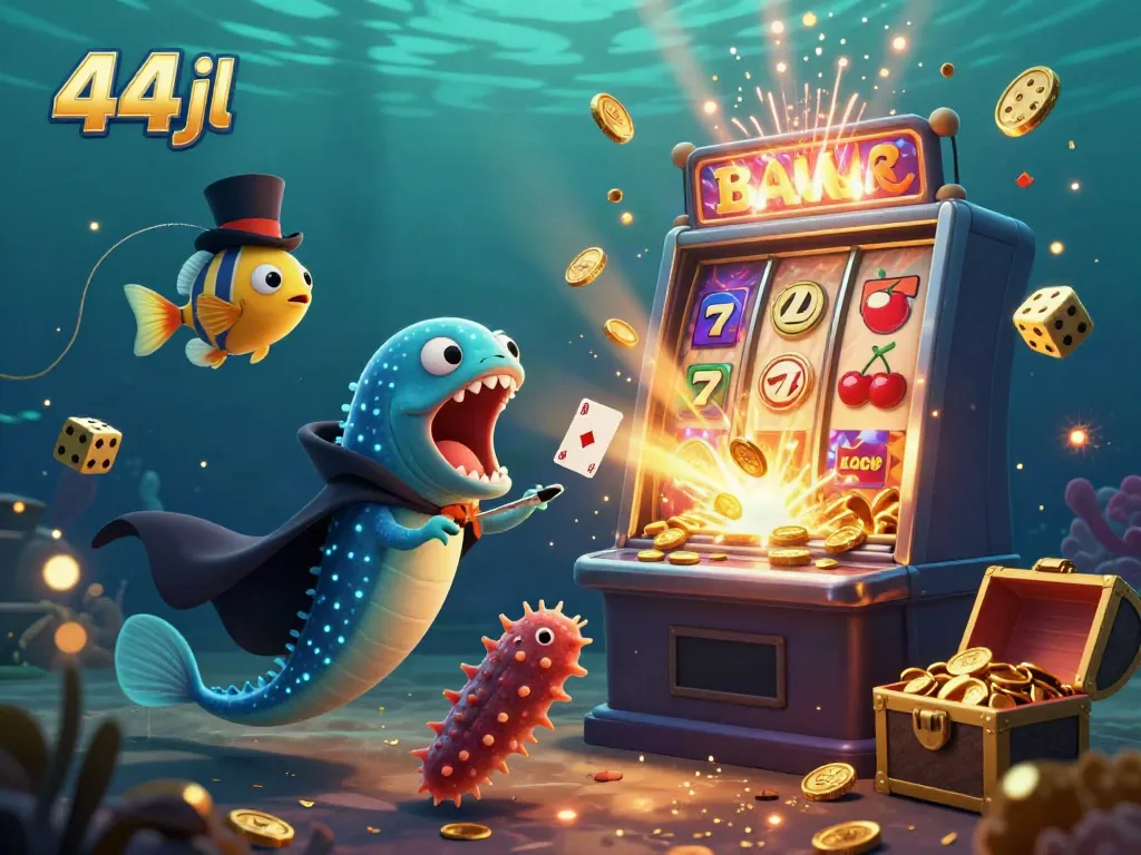 Join the magical 44jl experience with thrilling card tricks alongside vibrant casino elements.